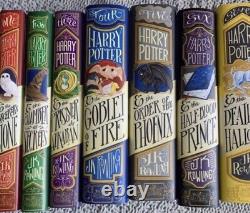 Exclusive Harry Potter Books 1-7 Dust Jackets Livres Inclus! Ensemble Complet