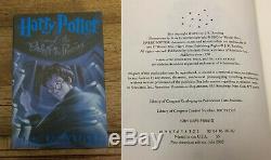 Exrare Harry Potter Complete Series Collection Toutes True 1ère Impression Édition Américaine