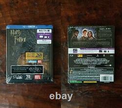 Francais Sans Blu-ray Harry Potter Complet 8-film Steelbook Collection Nouveau