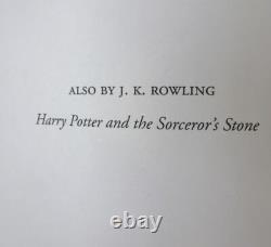 HARRY POTTER 10 Premières Éditions Premières Impressions #1-7 +4 Lot Complet de J.K. Rowling