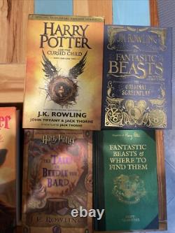 HARRY POTTER Édition 1ère Complète Ensemble 1-7 HC + L'Enfant Maudit, Les Animaux Fantastiques, Contes