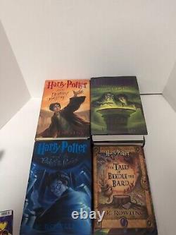 HARRY POTTER Ensemble complet de 7 (#1-7) HC Set Lot L'Enfant Maudit + 9 livres supplémentaires