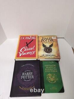 HARRY POTTER Ensemble complet de 7 (#1-7) HC Set Lot L'Enfant Maudit + 9 livres supplémentaires