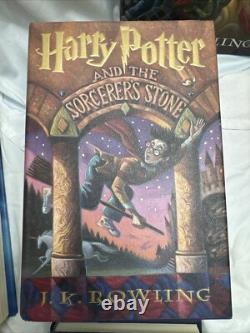 HARRY POTTER Lot complet de 10 (1-7 + 3 livres) Ensemble Série Relié 1ère Édition