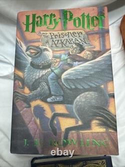 HARRY POTTER Lot complet de 10 (1-7 + 3 livres) Ensemble Série Relié 1ère Édition