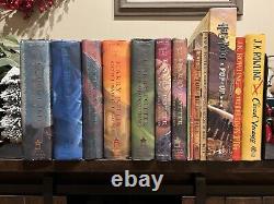 HARRY POTTER Lot complet de 14 livres reliés Contes de Beedle, Fantastic et plus