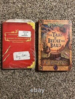 HARRY POTTER Lot complet de 14 livres reliés Contes de Beedle, Fantastic et plus