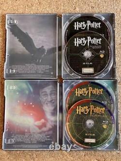 Harry Potter 1-8 Steel Book Blu-ray Ensemble Complet Japon Xa