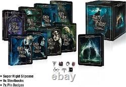 Harry Potter 8 Film Dark Arts 4K UHD Blu-Ray Steelbook Collection NEW<br/> Collection Steelbook Blu-Ray UHD 4K de Harry Potter 8 Film Dark Arts Nouveau