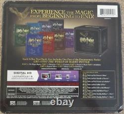 Harry Potter 8-film Collection Livres En Acier Bluray Nouveau