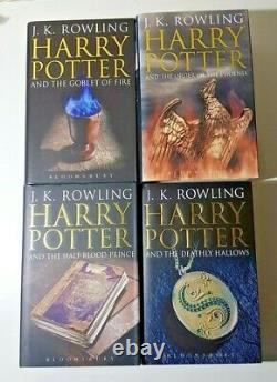 Harry Potter Adulte Complet Couvre Hardback Box Set J K Rowling Bloomsbury