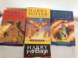 Harry Potter Boîte Complète 1ère Edition Coffret Livre Coffret Coffret Étui Bloomsbury