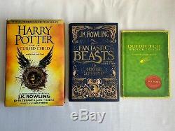 Harry Potter Book Set Bloomsbury Cartonnés Uk Complete First Edition 1-7 + Extras