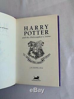 Harry Potter Book Set Bloomsbury Cartonnés Uk Complete First Edition 1-7 + Extras
