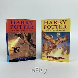 Harry Potter Book Set Bloomsbury Cartonnés Uk Complete First Edition 1-7 Vgc