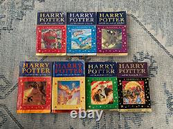 Harry Potter Book Set Complete Celebratory 1ère Édition Très Rare Couverture Métallique