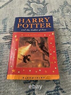 Harry Potter Book Set Complete Celebratory 1ère Édition Très Rare Couverture Métallique