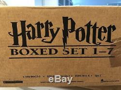 Harry Potter Box Chest Set Livres Complets À Couverture Rigide 1-7 Scellés En Usine
