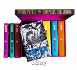 Harry Potter Box Set, Adulte Livre Relié Edition, Complete 7 Romans, Bloomsbury Uk