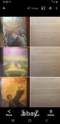 Harry Potter Coffret Complet Livres 1 à 3 Première Édition 1er Tirage (J. K. Rowling)