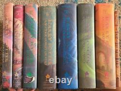Harry Potter Coffret complet 1-7 relié première édition américaine + Les Contes de Beedle le Barde
