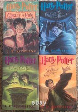 Harry Potter Coffret complet 1-7 relié première édition américaine + Les Contes de Beedle le Barde