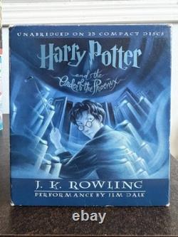 Harry Potter Coffret complet de livres audio sur cassette et CD 1-7 lus par Jim Dale J. K. Rowling