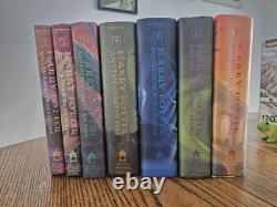 Harry Potter Coffret complet de livres reliés 1 à 7, première édition (J. K. Rowling)