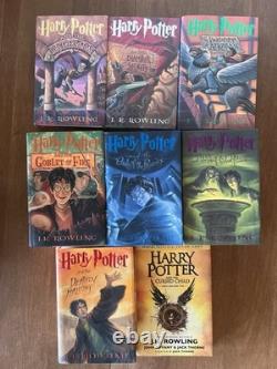 Harry Potter Coffret complet des livres 1 à 7 + L’Enfant maudit J. K. Rowling, 1re édition américaine