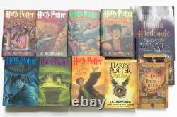 Harry Potter Coffret complet des livres 1 à 7, édition américaine originale cartonnée + extras Les Animaux fantastiques, Les Contes de Beedle le Barde
