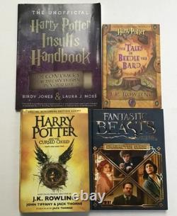 Harry Potter Coffret complet des livres 1 à 7, édition américaine originale cartonnée + extras Les Animaux fantastiques, Les Contes de Beedle le Barde