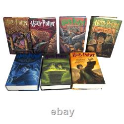 Harry Potter – Coffret complet des tomes 1 à 7 reliés – Premières éditions américaines – J. K. Rowling