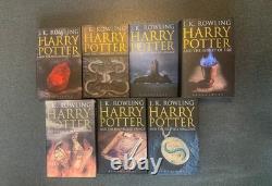 Harry Potter Coffret complet édition adulte reliée UK Bloomsbury 1-7 assorti, très bon état général