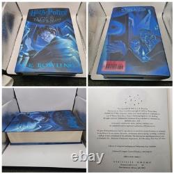 Harry Potter Coffret complet relié 1-7, véritables 1res impressions des livres 5, 6, 7 USA