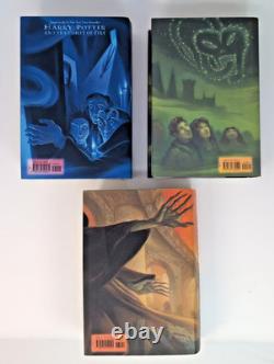 Harry Potter Coffret complet relié 1-7, véritables premières éditions avec erreurs