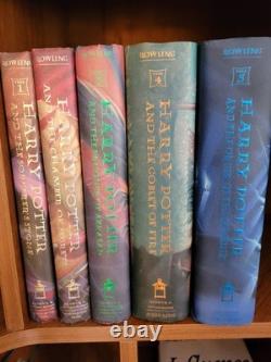Harry Potter Coffret complet relié, livres 1 à 5, première édition américaine