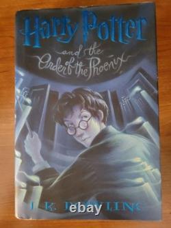 Harry Potter Coffret complet relié, livres 1 à 5, première édition américaine