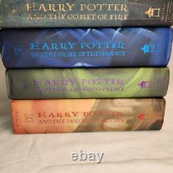 Harry Potter Coffret complet relié, livres 1 à 7, première édition (J. K. Rowling)
