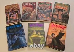 Harry Potter Coffret complet relié, livres 1 à 7, première édition (J. K. Rowling)