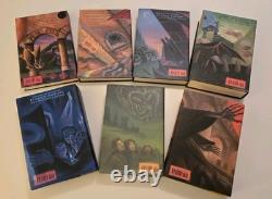 Harry Potter Coffret complet relié, livres 1 à 7, première édition (J. K. Rowling)