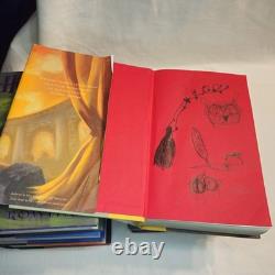 Harry Potter Coffret complet relié, livres 1 à 7, première édition (J. K. Rowling)