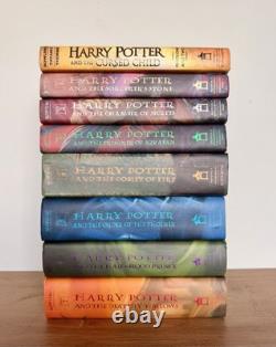 Harry Potter Coffret complet relié livres 1 à 8, certaines premières éditions