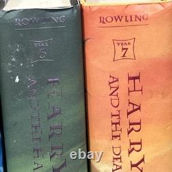 Harry Potter Coffret complet, toutes les 1res éditions américaines avec erreurs
