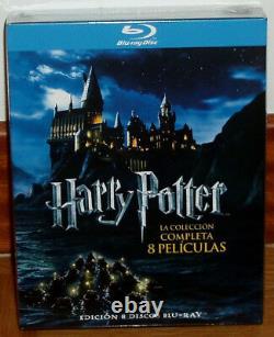 Harry Potter Collection Complète 1-8-blu-ray Scelled New (sleeveless Open) R2