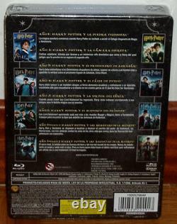 Harry Potter Collection Complète Boîte En Métal 1-8 Blu-ray Jumbo Nouveau Scellé