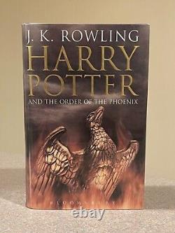 Harry Potter Complet 1-7 Éditions reliées pour adultes de Bloomsbury UK 1e édition