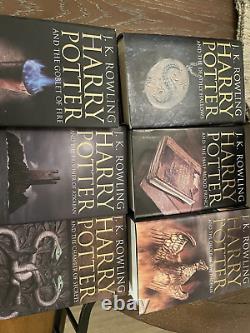 Harry Potter Complet 1-7 Éditions reliées pour adultes de Bloomsbury UK 2004 ensemble