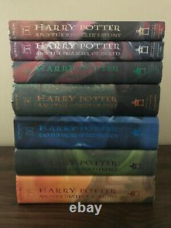 Harry Potter Complet 1-7 Hc Ensemble De Livres J. K. Rowling (all) 1ère Édition Américaine