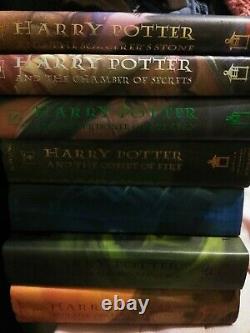 Harry Potter Complet 1-7 Hc Ensemble De Livres J. K. Rowling (all) 1ère Édition Mint