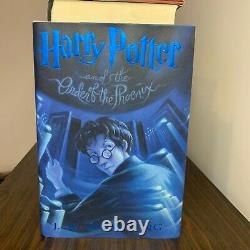 Harry Potter Complet 1-8 Ensemble De Livres J. K. Rowling 1ère Édition Américaine Hc/dj